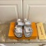 Louis Vuitton Bom Dia Comfort Mules In Silver Metallic Leather
