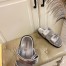 Louis Vuitton Bom Dia Comfort Mules In Silver Metallic Leather