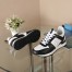 Louis Vuitton Women's Run Away Sneakers In Black/White Leather