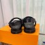 Louis Vuitton LV Sunset Comfort Flat Sandals In Black Leather