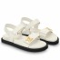 Louis Vuitton LV Sunset Comfort Flat Sandals In White Leather