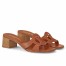Louis Vuitton LV Isola Slides 45mm in Brown Calfskin