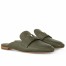 Louis Vuitton LV Capri Open Back Loafers in Green Leather