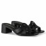 Louis Vuitton LV Isola Slides 45mm in Black Calfskin