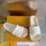 Louis Vuitton LV Bliss Comfort Mules in White Canvas with Leather