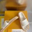 Louis Vuitton LV Bliss Comfort Mules in White Canvas with Leather