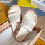 Louis Vuitton LV Bliss Comfort Mules in White Canvas with Leather
