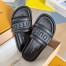 Louis Vuitton LV Bliss Comfort Mules in Black Canvas with Leather
