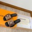 Louis Vuitton LV Frame Flat Mules in Monogram Reverse canvas