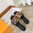 Louis Vuitton LV Frame Flat Mules in Monogram Reverse canvas