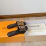Louis Vuitton LV Frame Flat Mules in Monogram Reverse canvas