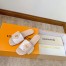 Louis Vuitton LV Frame Flat Mules in Monogram Dune Canvas