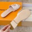 Louis Vuitton LV Frame Flat Mules in Monogram Dune Canvas