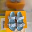 Louis Vuitton Bom Dia Comfort Mules in Blue Monogram Jacquard
