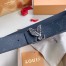 Louis Vuitton LV Dove 40MM Reversible Belt In Monogram Eclipse Canvas M0576V