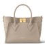 Louis Vuitton On My Side PM Bag in Galet Calfskin and Mahina Leather M20600