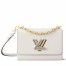Louis Vuitton Twist MM Bag In White Epi Leather M21032