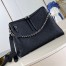 Louis Vuitton Hand It All MM Bag in Black Mahina Leather M24132