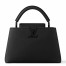 Louis Vuitton Capucines BB Bag in Black Matte Leather M25255