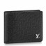 Louis Vuitton Multiple Wallet In Black Taiga Leather M30295