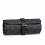 Louis Vuitton 3 Watch Case In Monogram Eclipse Canvas M43385