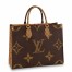 Louis Vuitton OnTheGo MM Bag In Giant Monogram Reverse Canvas M45321