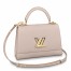 Louis Vuitton Twist One Handle Handbag In Greige Leather M57092