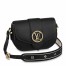 Louis Vuitton LV Pont 9 Soft MM Bag In Black Grained Leather M58967