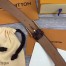 Louis Vuitton Riveted 35MM Belt In Damier Ebene Canvas M6835S