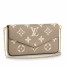 Louis Vuitton Felicie Pochette In Bicolor Monogram Empreinte Leather M69977