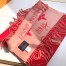 Louis Vuitton Red Reykjavik Scarf M70813