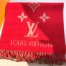 Louis Vuitton Red Reykjavik Scarf M70813