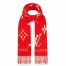 Louis Vuitton Red Reykjavik Scarf M70813