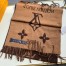 Louis Vuitton Dark Brown Reykjavik Scarf M78125