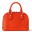 Louis Vuitton Alma Nano Bag In Red Epi Leather M82404