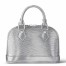 Louis Vuitton Alma Nano Bag In Silver Epi Leather M82682