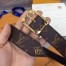 Louis Vuitton LV Malletier 30MM Belt In Monogram Canvas M9312U
