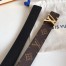 Louis Vuitton LV Initiales 30MM Reversible Belt In Monogram Canvas M9453T