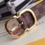 Louis Vuitton Mini 25MM Belt In Damier Ebene Canvas M9744V