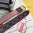 Louis Vuitton Mini 25MM Belt In Damier Ebene Canvas M9744V