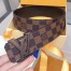 Louis Vuitton LV Initiales 40MM Belt In Damier Ebene Canvas M9807S
