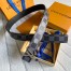 Louis Vuitton LV Initials 40MM Reversible Belt In Damier Graphite Canvas MP314V