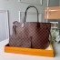 Louis Vuitton Neverfull MM Bag In Damier Ebene Canvas N41358