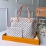Louis Vuitton Neverfull MM Bag In Damier Azur Canvas N41361