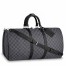 Louis Vuitton Keepall Bandouliere 55 Bag In Damier Graphite Canvas N41413