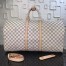 Louis Vuitton Keepall Bandouliere 55 Bag In Damier Azur Canvas N41429