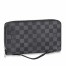 Louis Vuitton Zippy XL Wallet In Damier Graphite Canvas N41503