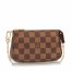 Louis Vuitton Mini Pochette Accessoires In Damier Ebene Canvas N58009