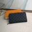 Louis Vuitton Zippy Organizer In Damier Graphite Canvas N60111