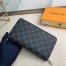 Louis Vuitton Zippy Organizer In Damier Graphite Canvas N60111